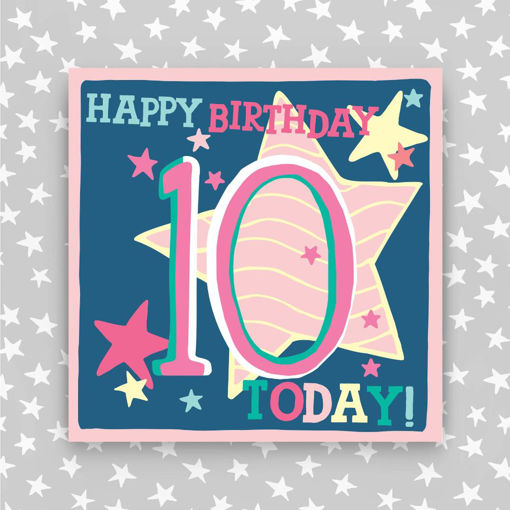 Picture of HAPPY BIRTHDAY 10 TODAY PINK